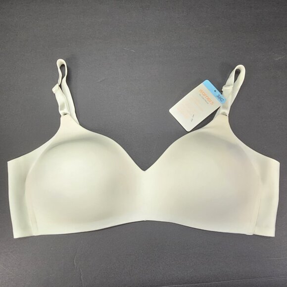 Warners Women's Seamless Wireless Lightly Lined Comfort Bra White Size 38C - Picture 1 of 11